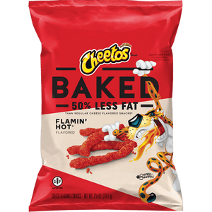 Cheetos Baked Flamin' Hot 50% Less Fat - Pack of 10