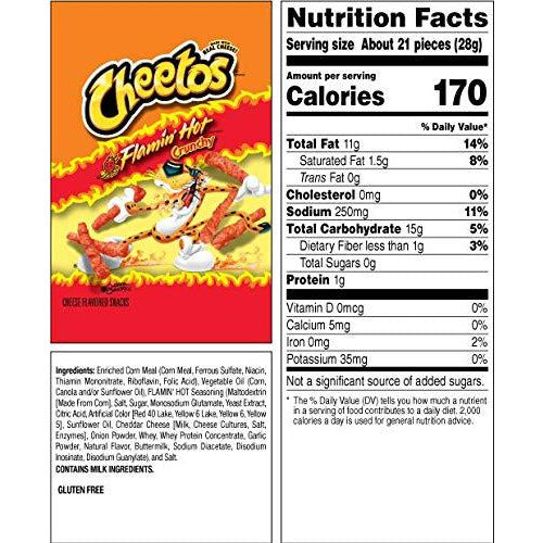 11 Cheetos Crunchy Nutrition Facts 