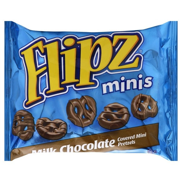 Flipz Minis Milk Chocolate Pretzels - Pack of 12