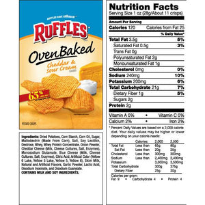 Ruffles Oven Baked Cheddar & Sour Cream - Pack of 10