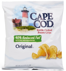 Cape Cod Chips Original 40% Reduced Fat - Pack of 10