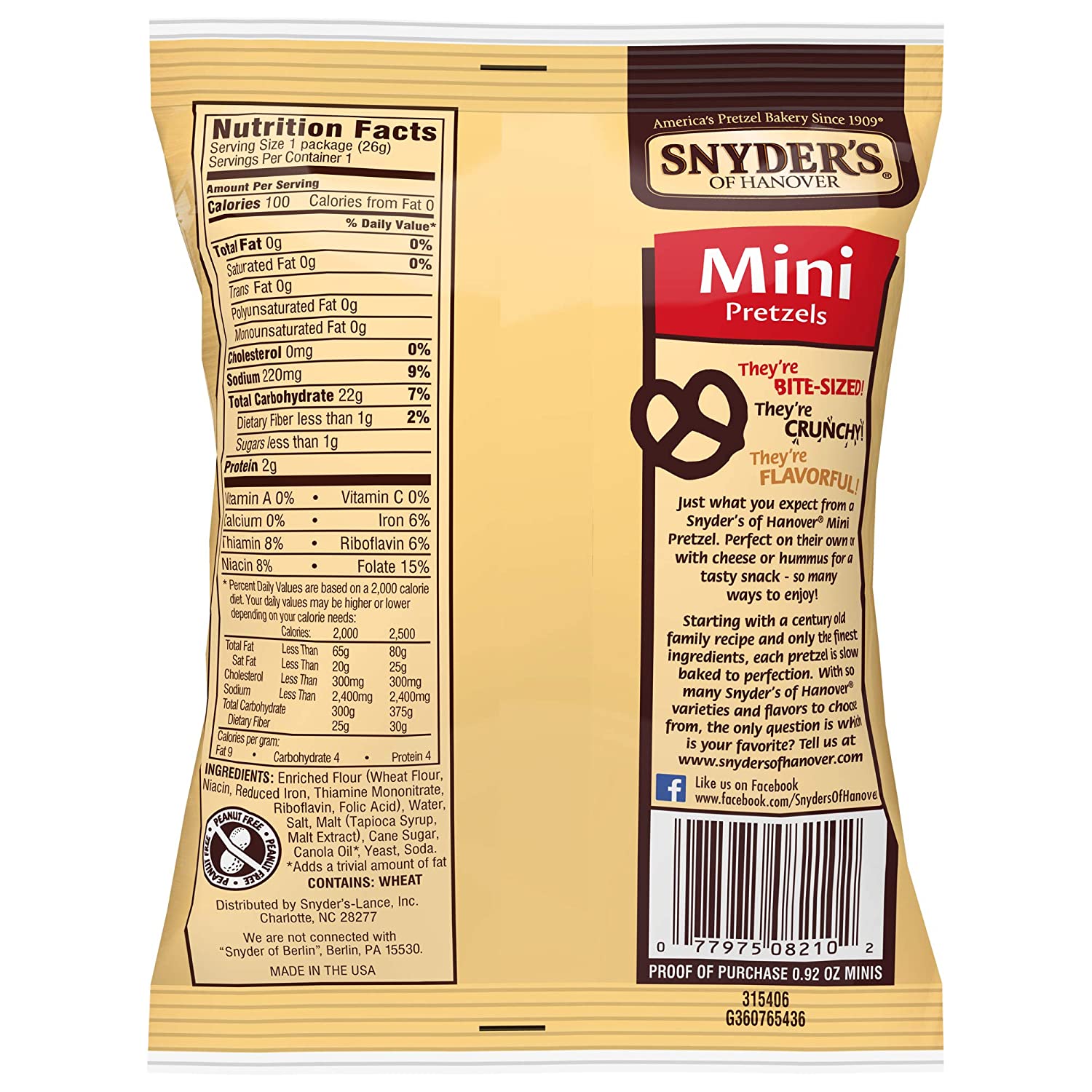 Snyder’s Mini Pretzels - Pack of 10 - Ship Me Snacks
