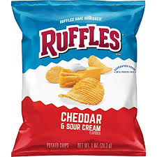 Ruffles Cheddar & Sour Cream - Pack of 10